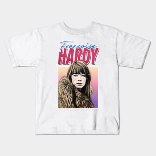 Francoise Hardy / Retro Francophile Design Kids T-Shirt